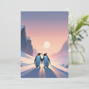 Uitnodiging voor het pinguïnthema