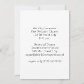 Uitnodiging voor het proefdiner in Navy & Mint (Achterkant)