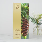 Uitnodiging voor het programma Monogram Winter Pin (Staand voorkant)