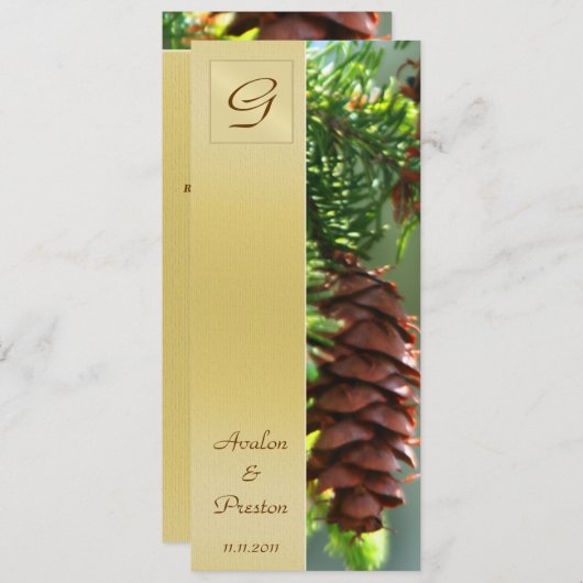 Uitnodiging voor het programma Monogram Winter Pin (Voorkant / Achterkant)