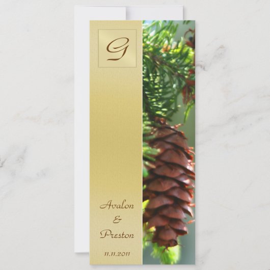 Uitnodiging voor het programma Monogram Winter Pin (Voorkant)