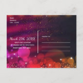 Uitnodiging voor het Rainbow Lights Sparkle Dance Briefkaart (Achterkant)