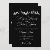 Uitnodiging voor het repetitiediner van NYC Skylin (Voorkant / Achterkant)