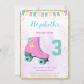 Uitnodiging voor het Rollerskaten (Voorkant)