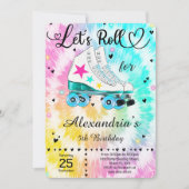 Uitnodiging voor het Rollerskaten (Voorkant)