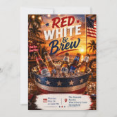 Uitnodiging voor het Rood-Wit-Brouwfeest (Voorkant)