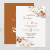 Uitnodiging voor het rouwen van gespeend floramapg (Voorkant / Achterkant)