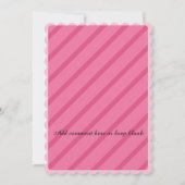 Uitnodiging voor het roze meisje (Achterkant)