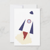 Uitnodiging voor het ruimtevaartfeest op verjaarda (Achterkant)