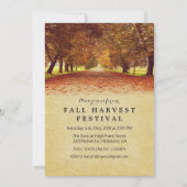 Uitnodiging voor het Rustieke Herfst Oogstfeest (Voorkant)