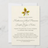 uitnodiging voor het schilderen van orchidee bruil (Achterkant)