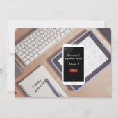 Uitnodiging voor het sms-en (Voorkant)