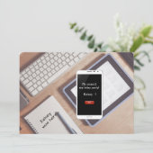 Uitnodiging voor het sms-en (Staand voorkant)