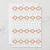 Uitnodiging voor het Southwestern Boho-Woestijnwin (Achterkant)