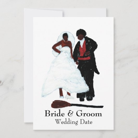 Uitnodiging voor het springen over de bezem (Voorkant)