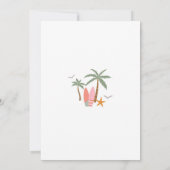 Uitnodiging voor het strandverjaardagsfeest Surf B (Achterkant)