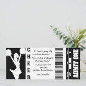 uitnodiging voor het sturen van biljet (Staand voorkant)