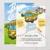 uitnodiging voor het terug naar school feest (Voorkant / Achterkant)