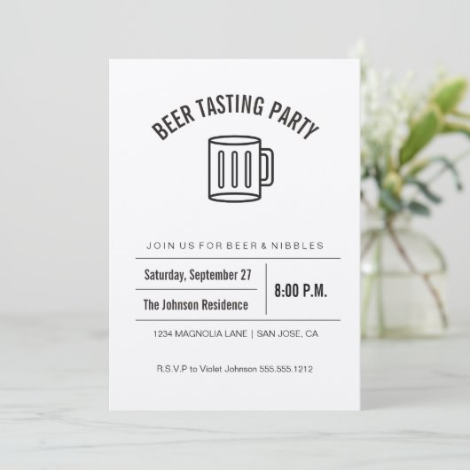 Uitnodiging voor het testen van Kraft Collectie Be (Staand voorkant)