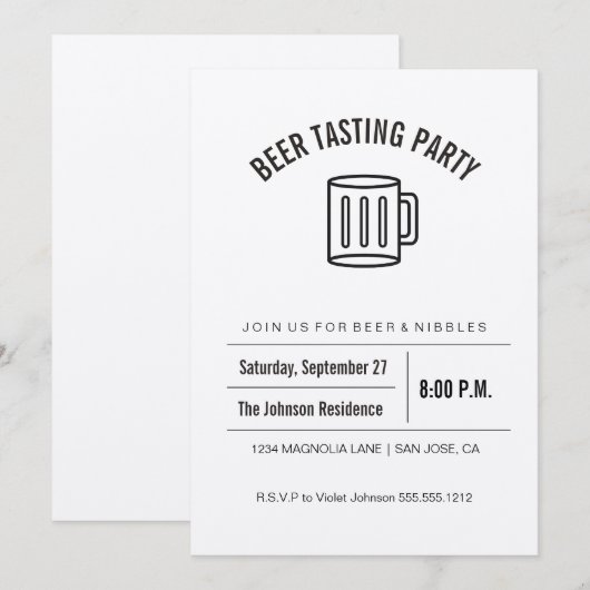 Uitnodiging voor het testen van Kraft Collectie Be (Voorkant / Achterkant)