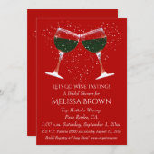 Uitnodiging voor het testen van vrijgezellenfeest (Voorkant / Achterkant)