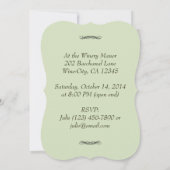 Uitnodiging voor het testen van wijn (Achterkant)