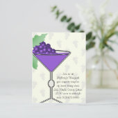 Uitnodiging voor het testen van wijn (Staand voorkant)