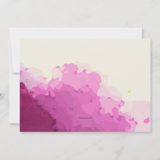 Uitnodiging voor het testen van wijn (Achterkant)