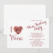 Uitnodiging voor het testen van wijn (Voorkant / Achterkant)