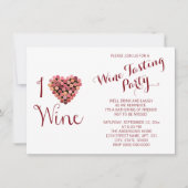 Uitnodiging voor het testen van wijn (Voorkant)