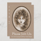 Uitnodiging voor het testen van wijn (Voorkant / Achterkant)