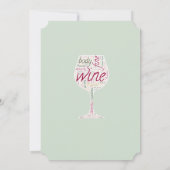 Uitnodiging voor het testen van wijn die u kunt aa (Achterkant)