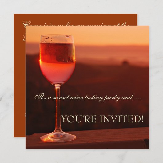 Uitnodiging voor het testen van zonneschijn (Voorkant / Achterkant)