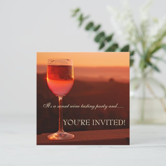 Uitnodiging voor het testen van zonneschijn (Staand voorkant)