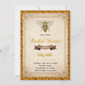  uitnodiging voor het thema bijen (Voorkant)