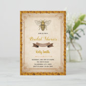  uitnodiging voor het thema bijen (Staand voorkant)