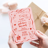 Uitnodiging voor het thema van Galentijnsdag Valen