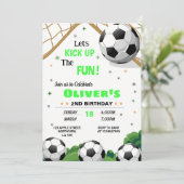 Uitnodiging voor het thema van het Football van de (Staand voorkant)