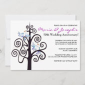 Uitnodiging voor het Tree of Life bruiloftsjubileu (Voorkant)