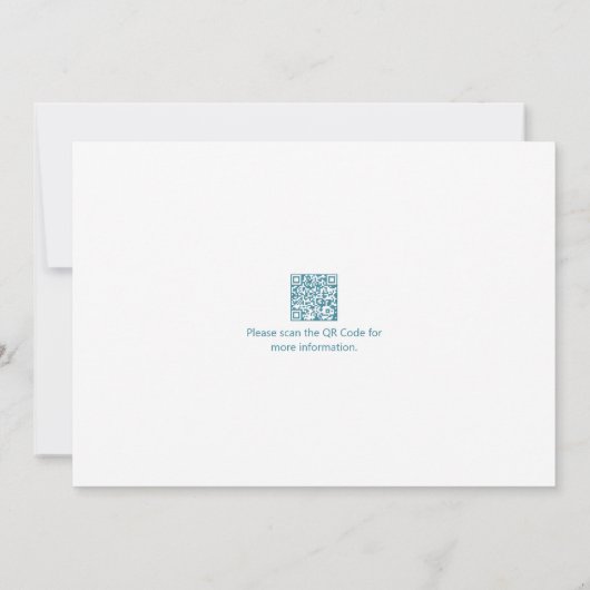 Uitnodiging voor het Tropical Beach-thema van het  (Achterkant)