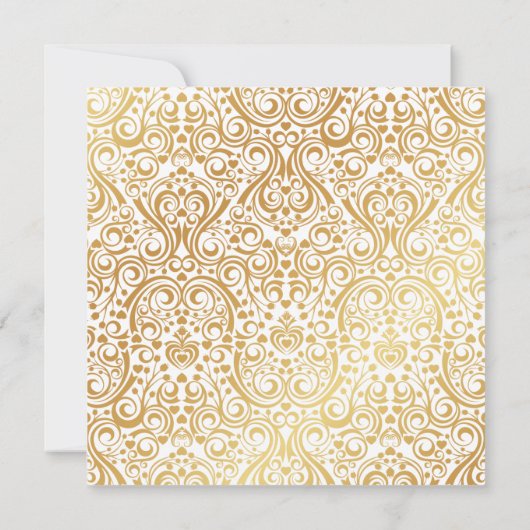 Uitnodiging voor het uitnodigen van een bruiloft (Achterkant)