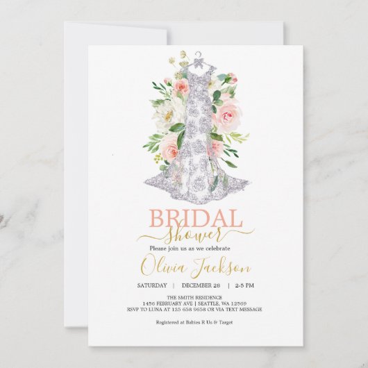 Uitnodiging voor het uitnodigen van een bruiloft (Voorkant)