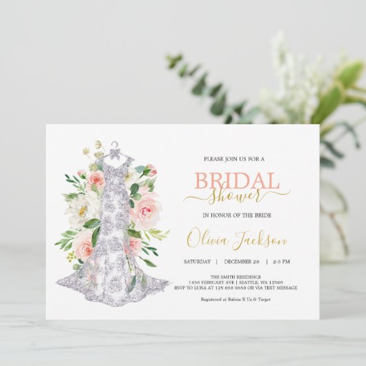 Uitnodiging voor het uitnodigen van een bruiloft (Staand voorkant)