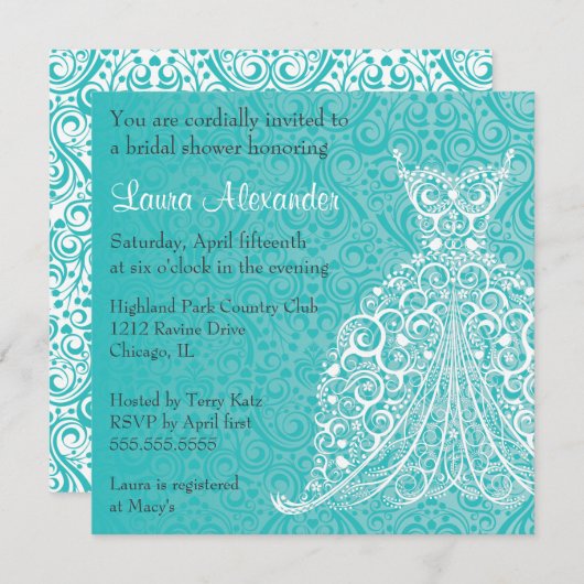 Uitnodiging voor het uitnodigen van een bruiloft (Voorkant / Achterkant)