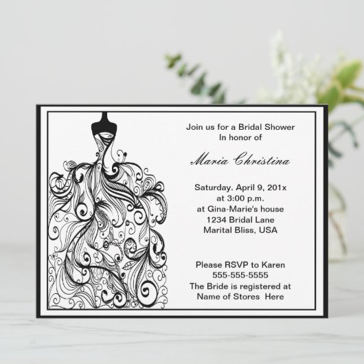 Uitnodiging voor het uitnodigen van een bruiloft (Staand voorkant)