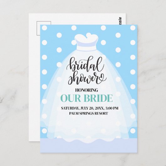 Uitnodiging voor het uitnodigen van een bruiloft (Voorkant / Achterkant)