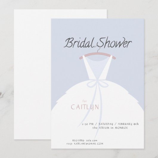 Uitnodiging voor het uitnodigen van een bruiloft (Voorkant / Achterkant)