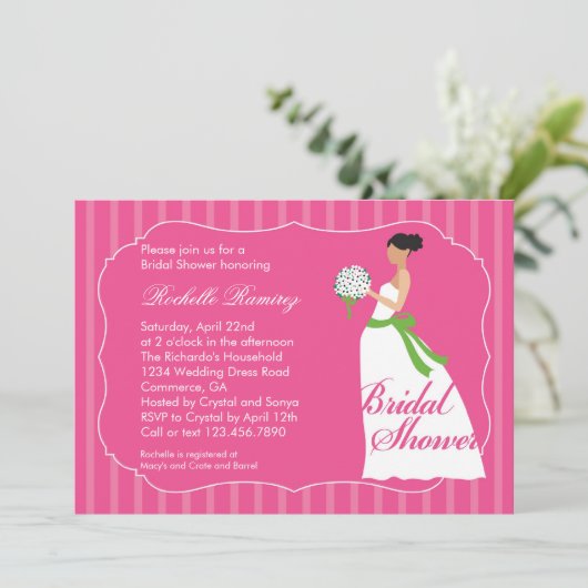 Uitnodiging voor het uitnodigen van een bruiloft (Staand voorkant)