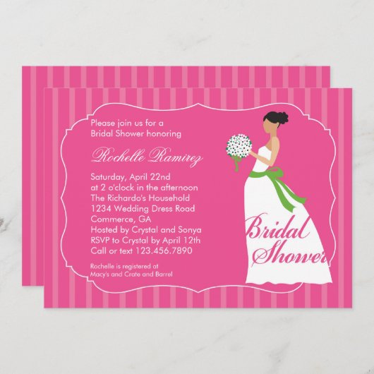 Uitnodiging voor het uitnodigen van een bruiloft (Voorkant / Achterkant)