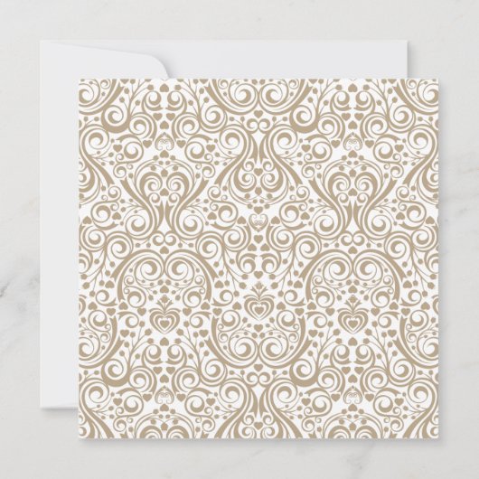 Uitnodiging voor het uitnodigen van een bruiloft (Achterkant)